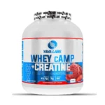 Yava Labs Whey Camp + Creatine Protein Supplement | 2kg | 23.7g Protein + 3g Creatine per Serving | 66 Servings -strawberry ice cream