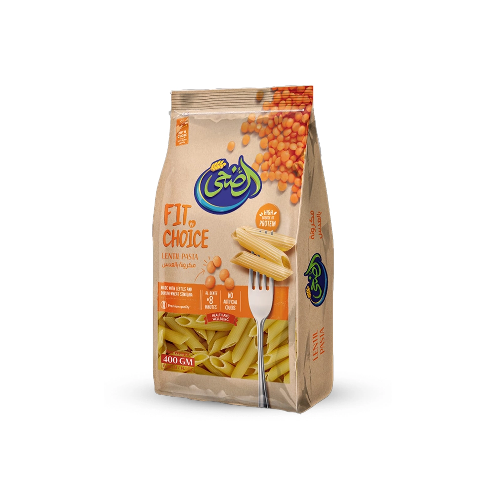 13002_1.webp Al Doha Fit Choice Lentil Pasta | High-Protein Healthy Pasta | 400g - Image 1