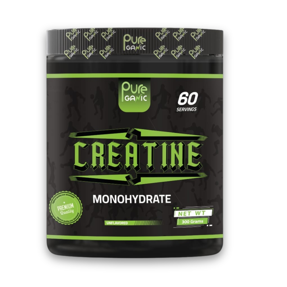 14502.jpg Pureganic Creatine Monohydrate | 300g | 60 Servings - Image 1