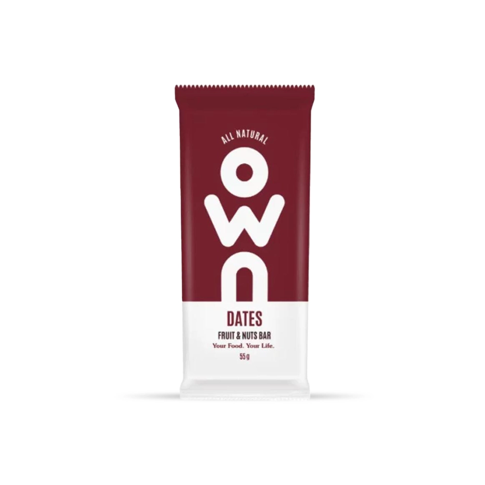 28000_1.webp OWN Dates Fruit & Nuts Bar | All-Natural Snack | 55g - Image 1