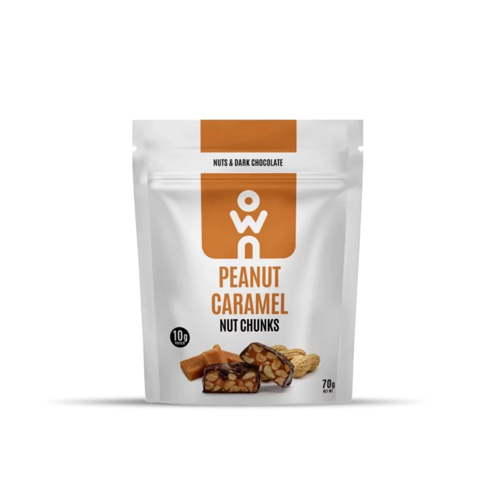 28009_1.webp OWN Peanut Caramel Nut Chunks | High-Protein Snack | 70g - Image 1
