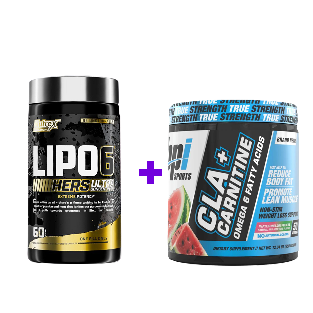 44-1.png Lipo-6 Hers Ultra Concentrate – Women’s Fat Burner – 60 capsules + BPI Sports CLA + Carnitine | Non-Stimulant Weight Loss Support – 50 Serv - Watermelon Freeze - Image 1