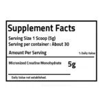 PureGanic Creatine Monohydrate | 150g | 30 Servings - Image 2