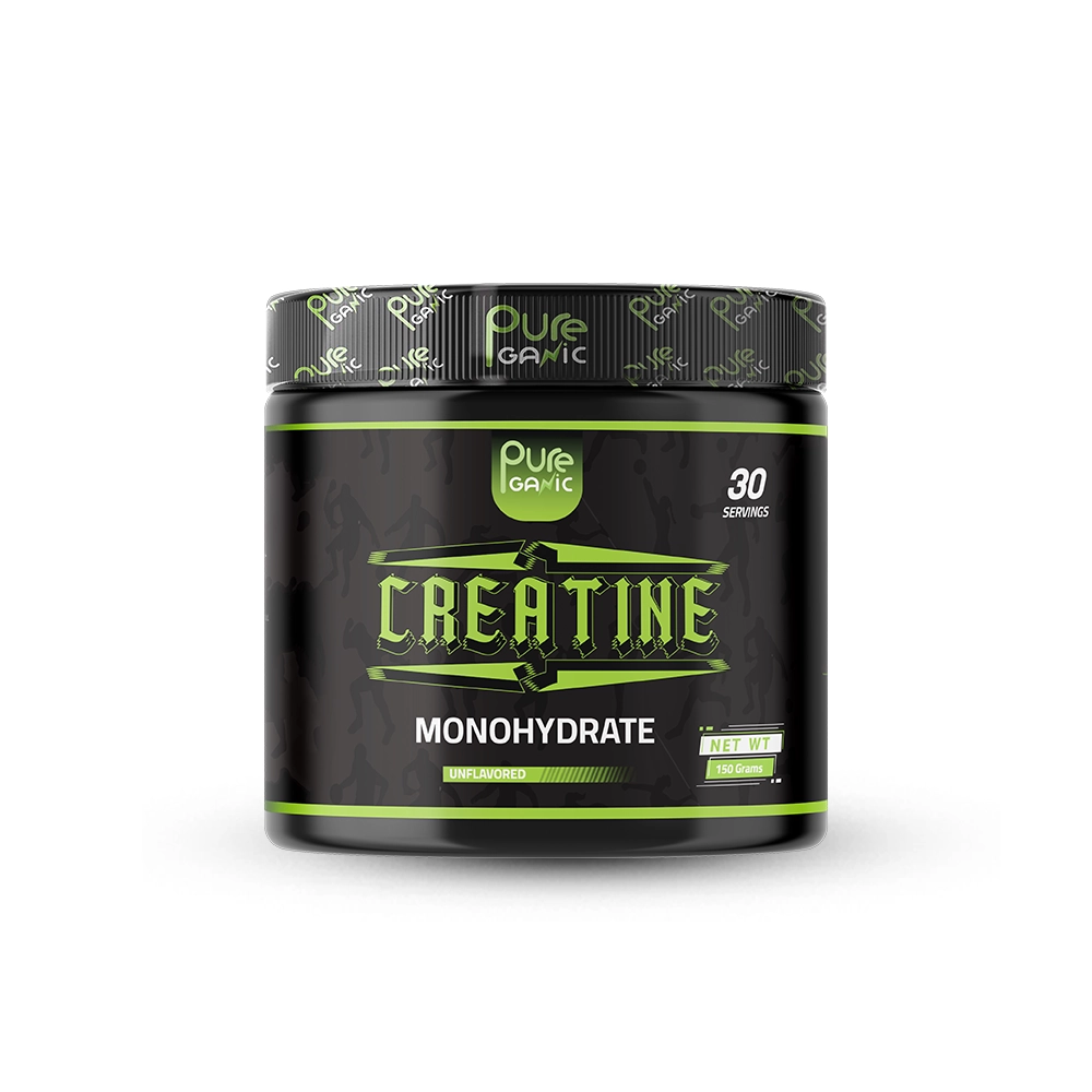 Creatine-monohydrate-150-gm.webp PureGanic Creatine Monohydrate | 150g | 30 Servings - Image 1