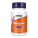 Now | Melatonin 3 mg Sleep Cycle Support Supplement 60 Veg Capsules