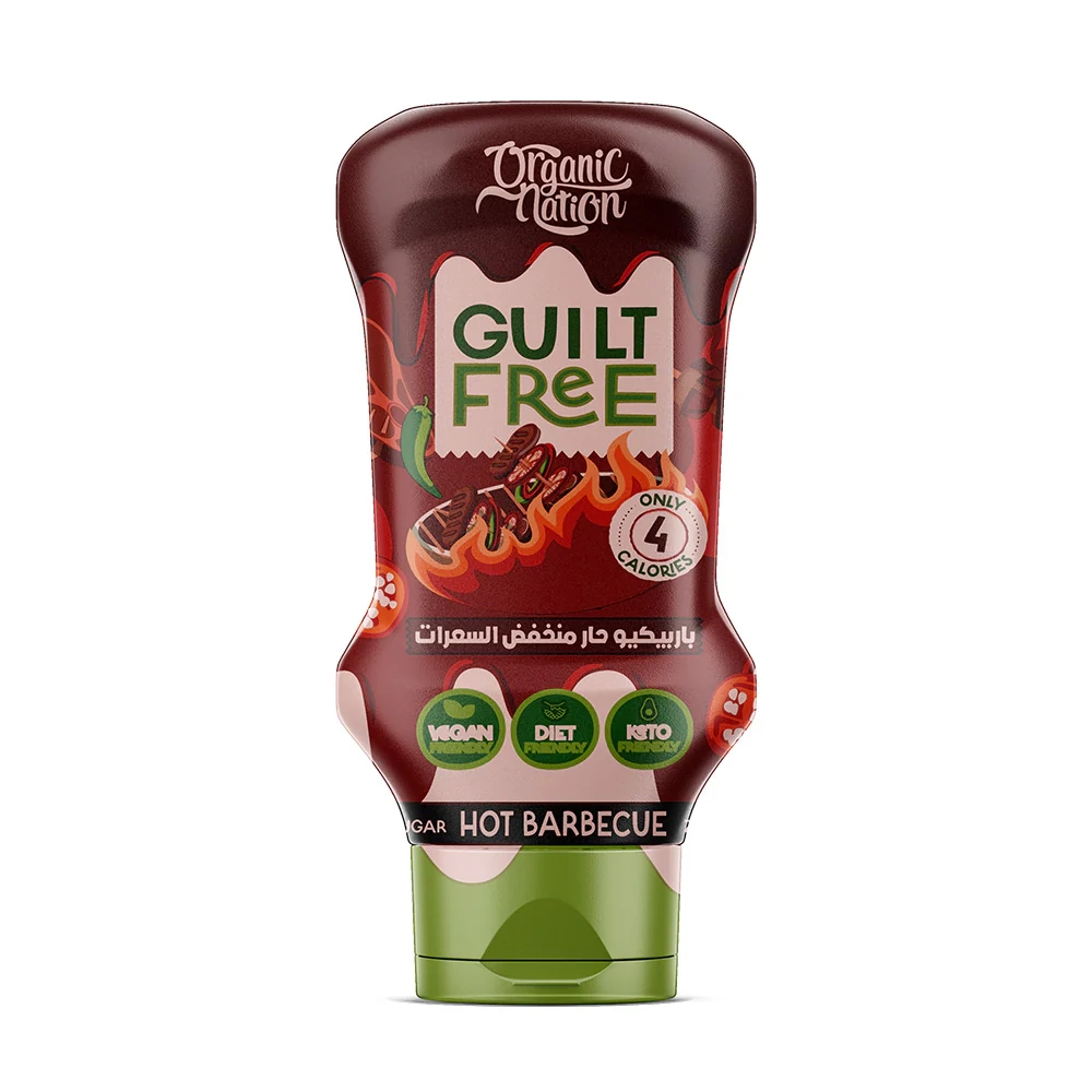 ORGANIC.NATION.GUILT-FREE.HOT_.-14258-350-G-BARBECUE-ZERO_1.webp Organic Nation Guilt-Free Hot Barbecue Sauce | Zero Sugar, 350g - Image 1