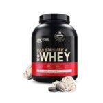Optimum Nutrition Gold Standard 100% Whey Protein – Premium Whey Protein Formula - 2 KG Cookies & Cream