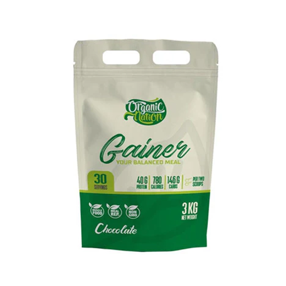Organic-Nation-Gainer-30Serv.-3KG-14236-Chocolate_1.webp Organic Nation Gainer | 30 Servings, 3kg, Balanced Meal Supplement- Chocolate - Image 1