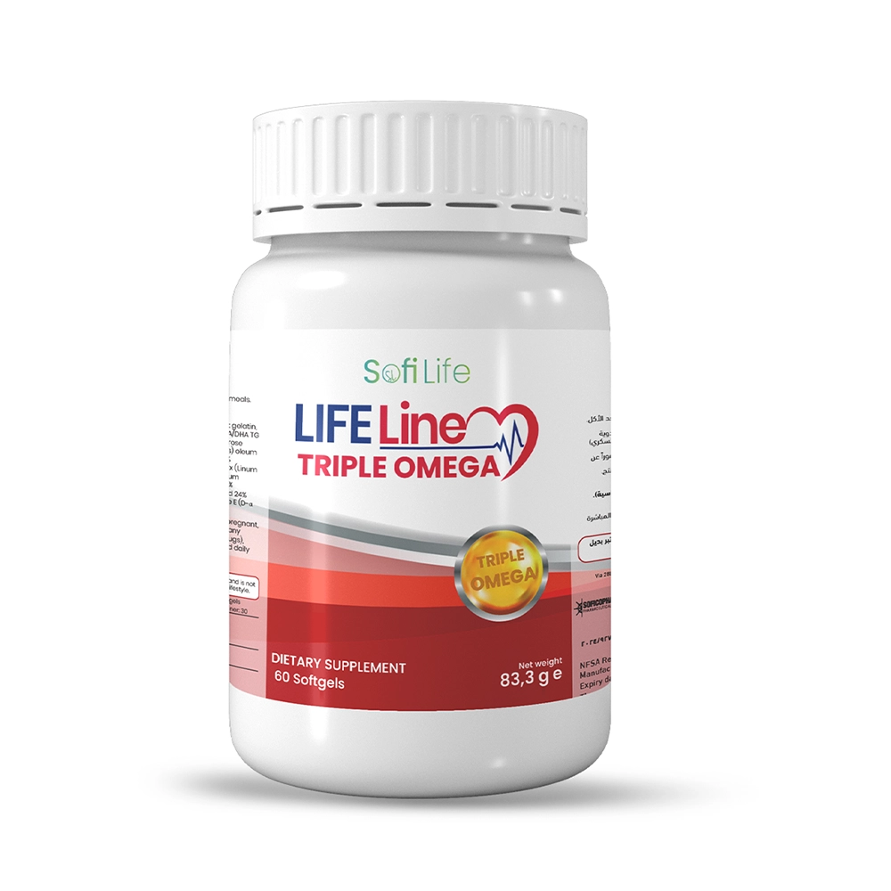 Sofi-Life-Life-Line-Triple-Omega-–-Complete-Omega-3-6-9-Blend-with-Vitamin-E-–-60-Softgels.webp Sofi Life Life Line Triple Omega – Complete Omega 3-6-9 Blend with Vitamin E – 60 Softgels - Image 1