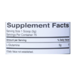 Rule1 Glutamine 75 Serv Unflavored, 375 Gram - Image 2