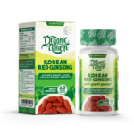 Organic Nation Korean Red Ginseng Dietary Supplement – Energy, Circulation & Immunity Support - 60 Tablets