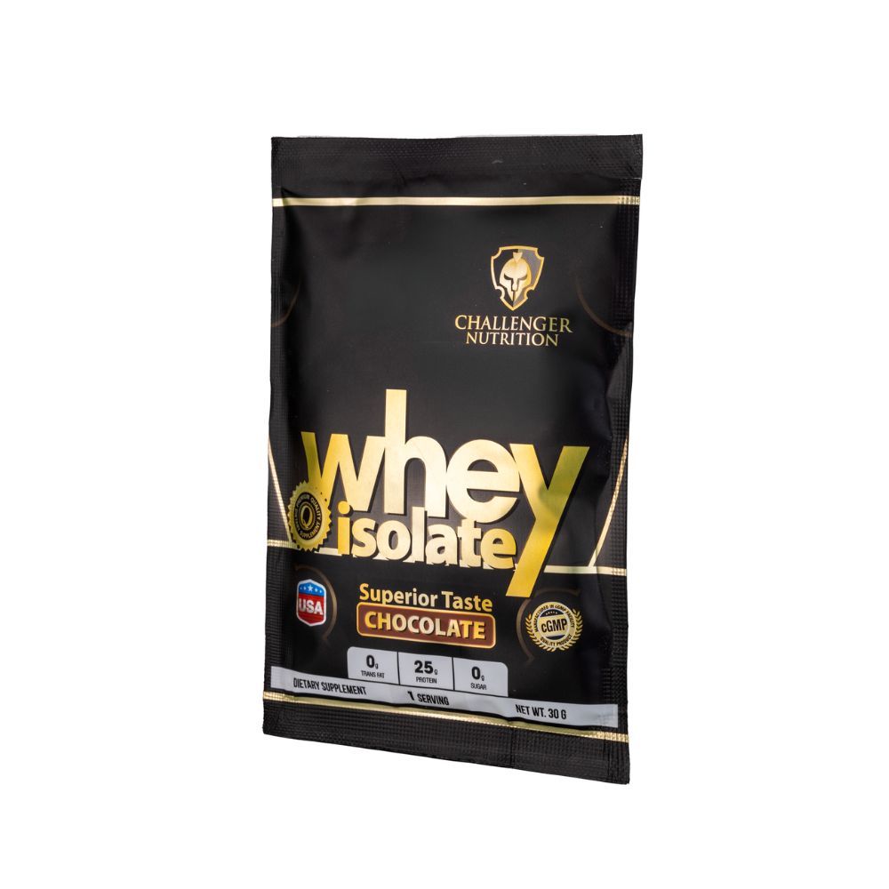Challenger Nutrition Whey Isolate Protein Sachet 30g (1) Challenger Nutrition Whey Isolate Protein Sachet 30g - Image 1