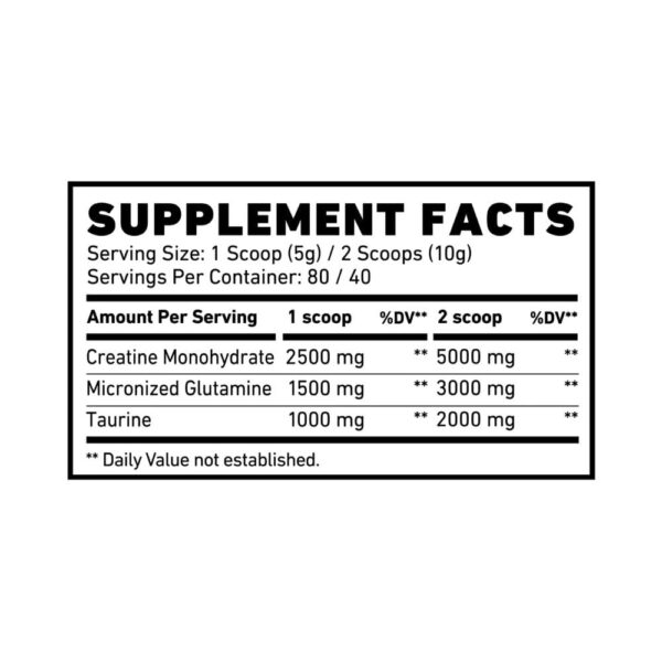 Skeleton Nutrition Signature Creatine Performance Formula 80 Servings 2