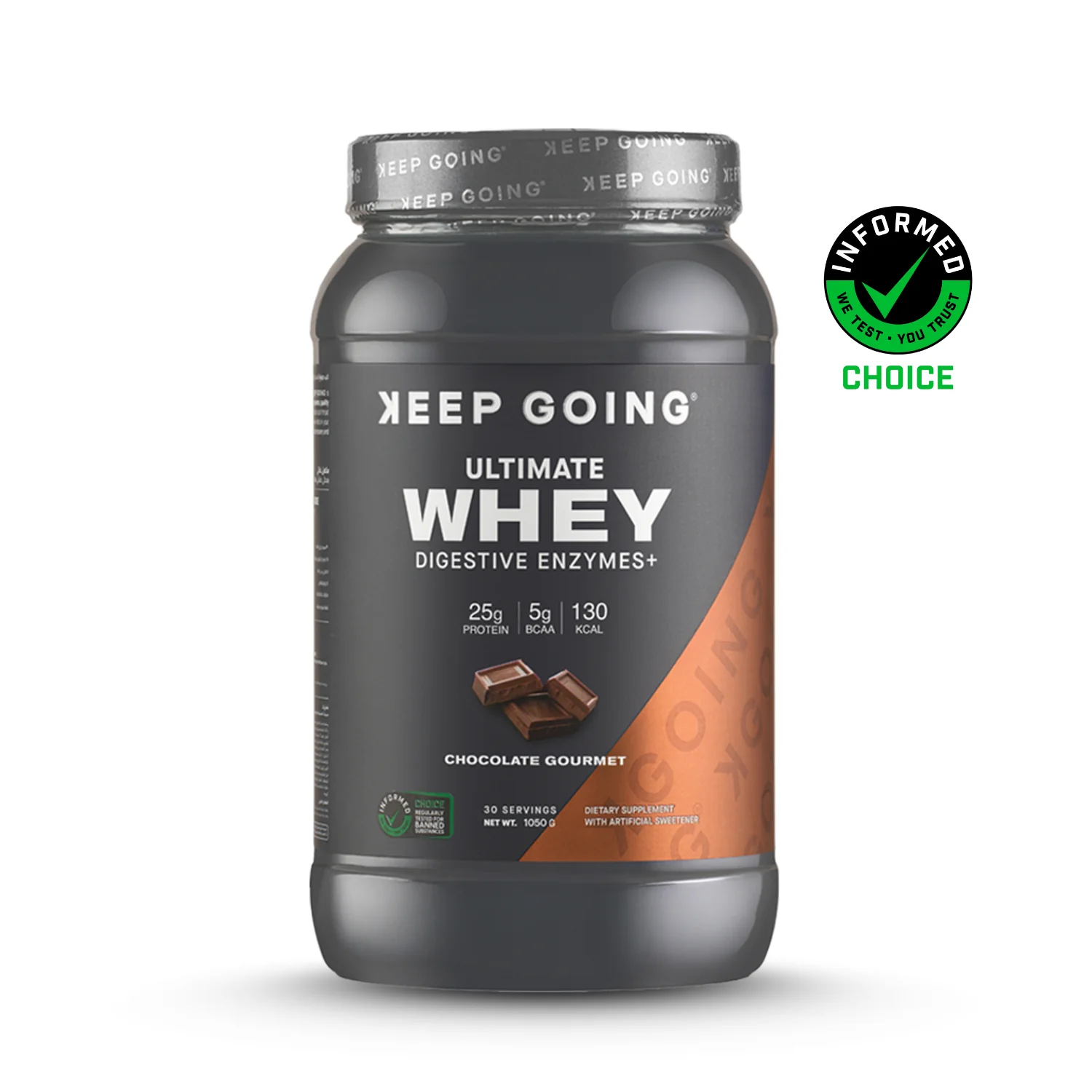 6_100bd1d5-7a5b-49eb-913f-6c717b61963c Keep Going Ultimate Whey Protein Powder 1050g 30 Servings - Image 1