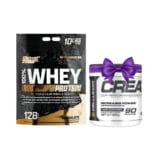 Nutrex Whey Protein Powder 128 Servings+Cellucor Creatine Monohydrate – Unflavoured – 306g – 90 Servings free