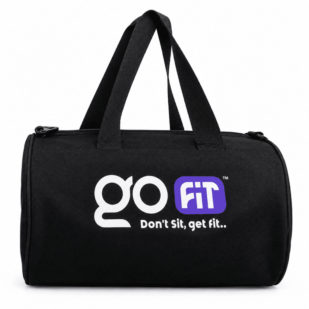 Black Go Fit Gym Duffel Bag