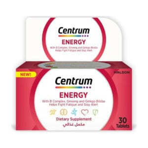 Centrum energy 30 tablets product packaging
