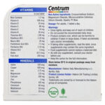 centrum men 30 tablets nutrition facts original label