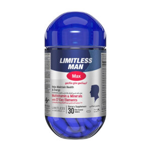 Limitless man max 30 tablets product packaging