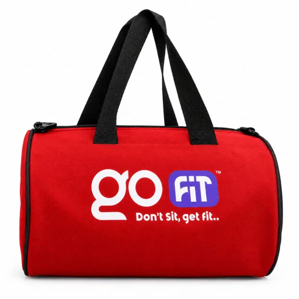 GoFit Gym Duffel Bag - Red - gofit-eg.com
